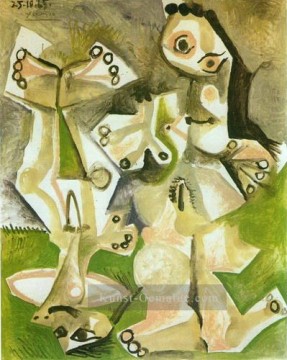  woman - Man et Woman nus 1965 cubism Pablo Picasso